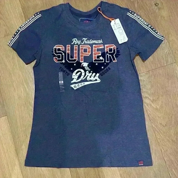 NWT Superdry Graphic T-shirt Sz 8 - Picture 1 of 5